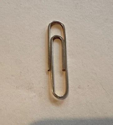 Clip de papel de oro sólido de 14k / Clip para dinero / Clip para corbata / Marca de libro Foto 1 de 4