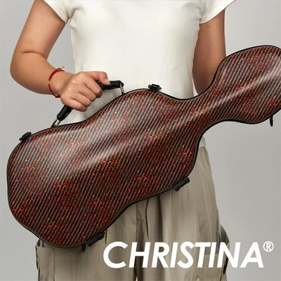 CHRISTINA New Violin Case Durable Composite PC 4/4 Size Lightweight Waterproof - Image 1 of 4