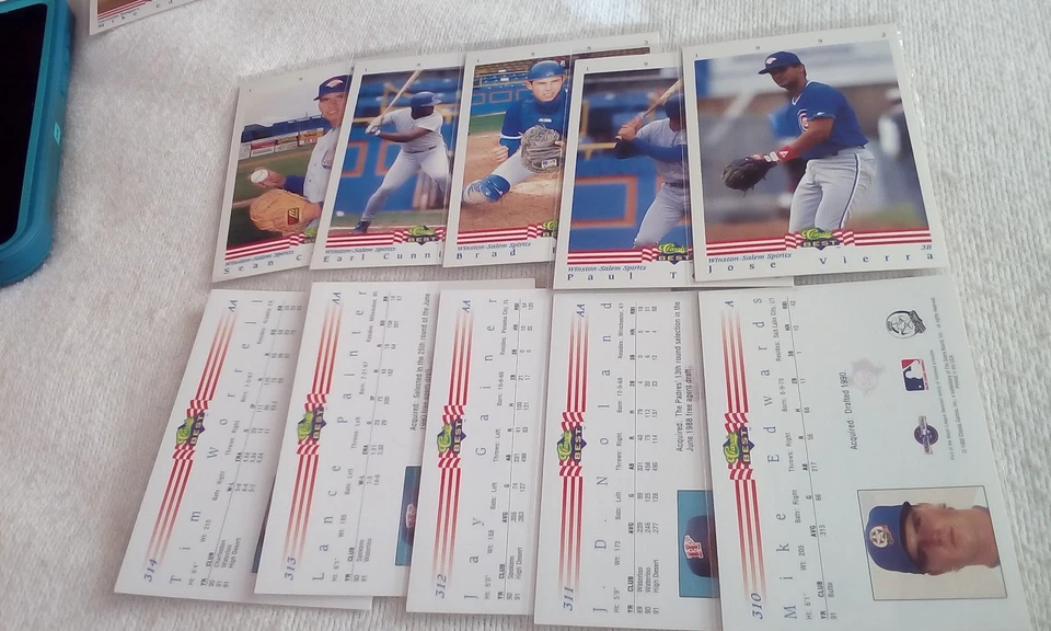 1992 Classic/Best Baseball 300-400 part. set  Pick cards that you may want/need. - Image 1 of 4