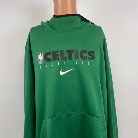 Nike Boston Celtics Spotlight Dri Fit Hoodie Sweatshirt NBA Basketball Green 3XL Cover