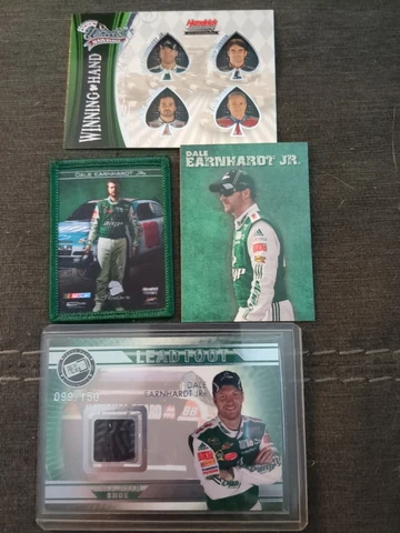 Dale Earnhardt Jr. Race Used Shoe Card Lot Cover