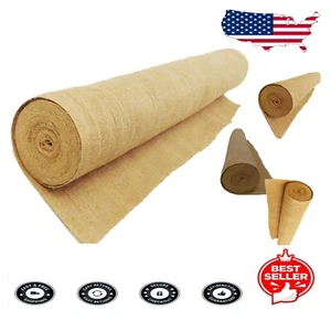 Natural Jute Burlap Fabric Roll - 40" Wide x 150 ft Long for Weddings & Crafts - Picture 1 of 11