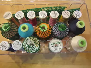 9 Sulky 100% Rayon Thread 250 Yard Spools + 6 Coats & Clark 1100 yd Spools + 2 - Picture 1 of 13