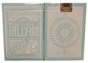 Blue REVERSE Circle Back Tally Ho Playing Cards by Bicycle Poker Dougherty 1885 - Picture 1 of 1
