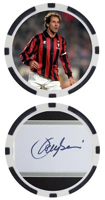 FRANCO BARESI - LEYENDA DEL FÚTBOL - LEYENDA DEL FÚTBOL - FICHA DE POKER - ***FIRMADO*** Foto 1 de 2