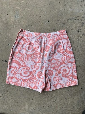 Vintage 70s Womens Pink Cotton Shorts Kmart 14 High Rise Boho - Image 1 of 3