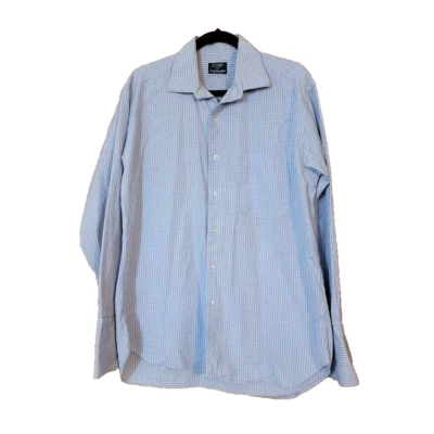 Camisa de vestir Gitman Bros para hombre 16-33 Leon Sugars hecha en EE. UU. botón 48" pecho #4139 Foto 1 de 4