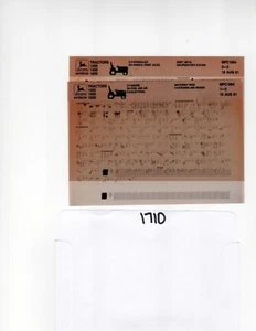 John Deere 1250 1450 1650 Tractors Parts Catalog Microfiche Manual MPC1894 - Picture 1 of 1