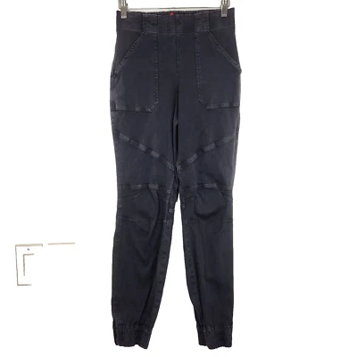 Pantalón Jogger SPANX Elástico Sarga S Gris Adelgazante Cremallera Tobillo 20319R Elástico Foto 1 de 4