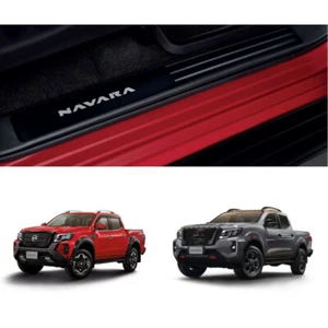 For Nissan Navara Pro-4X 4x2 4x4 2021 22 4Dr Aluminum Scuff Plate Door Sill - Picture 1 of 6