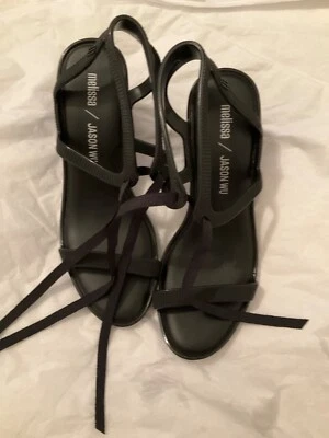 NEW Melissa Ophelia + Jason Wu Black High Heel Sandals - 37 - Image 1 of 3