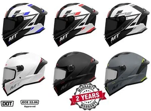 MT STINGER 2 FULL FACE ECE22.06 DOT MOTORRADHELM ZIVZE SCHWARZ ROT BLAU - Bild 1 von 8