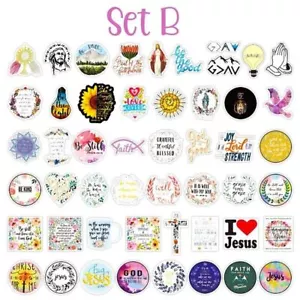 INSPIRIERENDE & RELIGIÖSE Vinyl-Aufkleber ~ JESUS ~ Gebet ~ Glaube ~ Hoffnung ~ LIEBE ~ Aufkleber - Bild 1 von 24