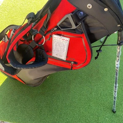 NEW Hot-Z 2.0 Golf Stand Bag - Red/Black - Image 1 of 4