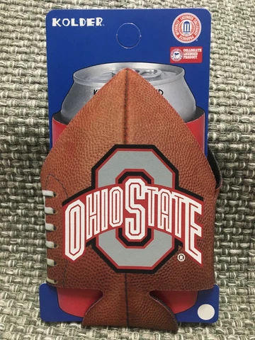 OHIO STATE BUCKEYES NCAA FOOTBALL CAN COOLER COLLAPSIBLE INSULATED BOTTLE HOLDER Cover