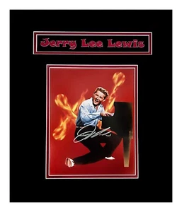 Jerry Lee Lewis Original Signed Photograph Matted & Framed Ready to Hang - Picture 1 of 2