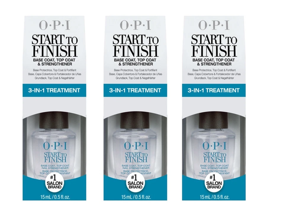 OPI 0. 5 Oz Start to Finish Base & Top Coat Strengthener No. NT T71