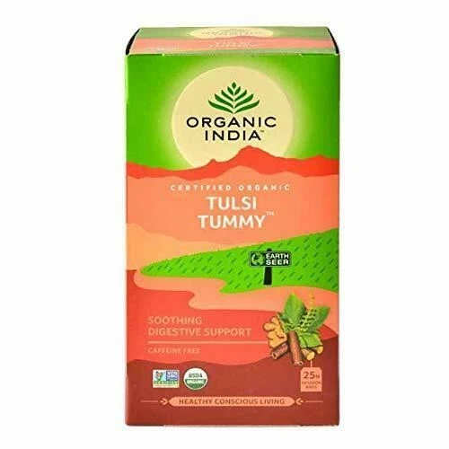 25 bolsas de té orgánicas India Tulsi Tummy Tea Foto 1 de 1