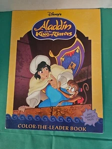 Libro de actividades y colores Color-the-Leader 1996 vintage Disney Aladdin - Imagen 1 de 2