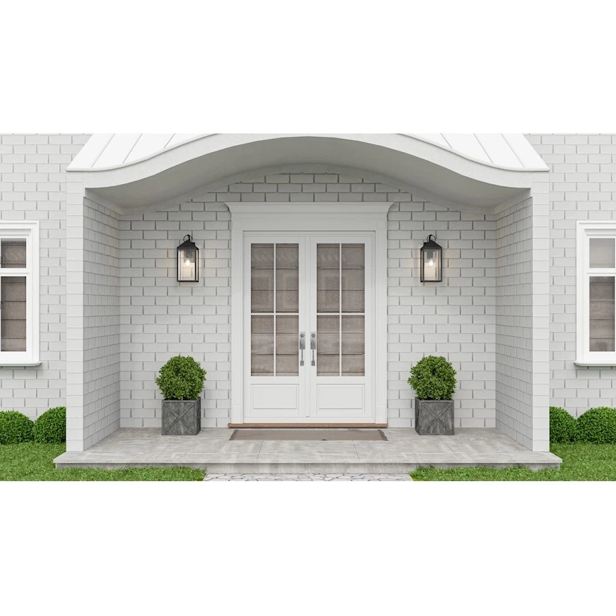 Soporte de pared exterior Quoizel Thorpe 1 luz 20", negro moteado - TPE8408MB Foto 1 de 1