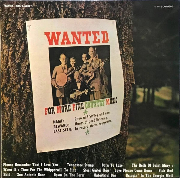 Reno And Smiley - Wanted / VG+ / LP, Album, Mono, RE - Photo 1/1