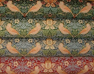 PANDORAS UPHOLSTERY William Morris Erdbeerdieb Wandteppich Vorhang Polster Kissen Stoff