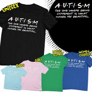 Being Different Autism Awareness Mens Womens Boys Girls T-Shirts Tee Top-AD - Picture 1 of 7