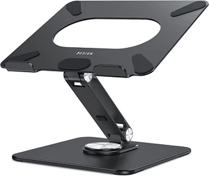 BESIGN LSX7 Laptop Stand with 360 Rotating Base, Ergonomic Adjustable Notebook R - Afbeelding 1 van 12