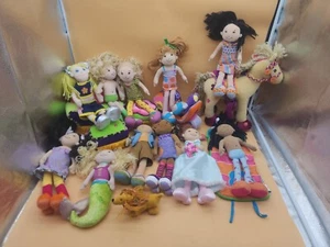Groovy Girls Dolls - Lot Of 11 Dolls +Horse,  Couch Stools, Sleeping Bag Scooter - Picture 1 of 5