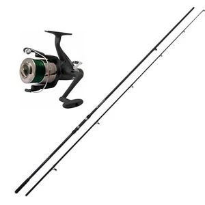 canna pesca carpfishing con mulinello doppia frizione runner mimetica 3 libre  - Foto 1 di 1