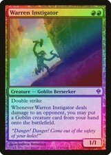 Warren Instigator FOIL Zendikar PLD Red Mythic Rare MAGIC MTG CARD ABUGames