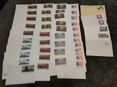 HUGE 46 LOT 13 15 19 CENT POSTAL CARD ART CRAFT CACHET UNADDRESSED MINTY 1980s - Image 1 of 4