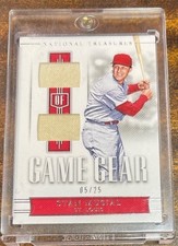 2020 PANINI NATIONAL TREASURES GAME GEAR 2 JERSEY CARD GG-SM STAN MUSIAL /25 HOF
