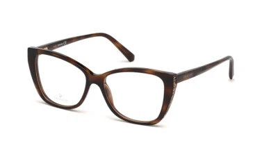 Swarovski SW 5290 052 черепаховая оправа для очков 53-15-140 камни кошачий глаз SK5290 - Изображение 1 из 4