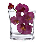 Mouth Blown Large Art Glass Pocket Crystal Vase Tabletop Centerpiece Décor 8 in