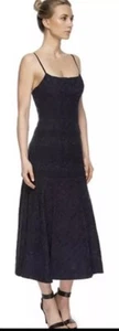 Lover The Label Lace Navy Blue Midi Dress 8 S Races Cocktail Small - Picture 1 of 10