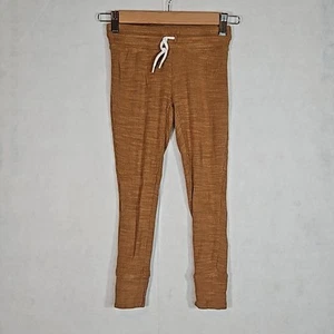 Old Navy Light Brown Drawstring Ribbed Jogger Pants for Girls Size small 6-7 - Picture 1 of 4