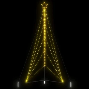 Albero di Natale a LED 615 LED Bianco Caldo 404,5 cm 099home - Foto 1 di 1