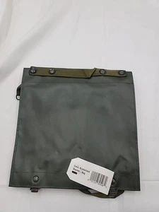 Vintage tschechisches Militär überschüssige gummierte Schultertasche Kuriertasche grün trist 10 x 9 - Bild 1 von 5