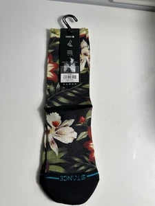 Stance Variegate Black Casual Crew Socks Size Medium New w/ Tags - Picture 1 of 2