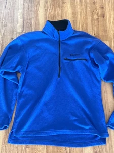 Marmot Herren Größe Large blau 1/4 Reißverschluss Fleece Sweatshirt leicht bequem - Bild 1 von 6