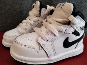 Nike Air Jordans - Size 4C - Black and White High Tops - DQ8425-132 - Picture 1 of 8