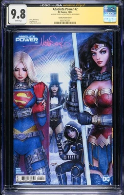 Absolute Power #2 CGC x JSA 9.8 DC Comics 2024 Signed Nathan Szerdy Variant - Image 1 of 2