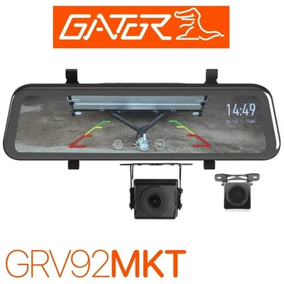 Gator GRV92MKT 9" Touch Screen HD Mirror Display 1080P Full HD Dual Camera Kit - image 1 of 4