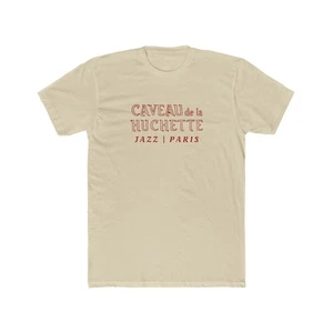 Caveau de la Huchette Jazz Club Paris France Restaurant Cotton Crew Tee - Picture 1 of 11