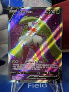 Pokémon Tsareena V 246/264 Swsh08: Fusion Strike arte completo raro holograma - Imagen 1 de 3