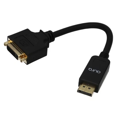 Aura Displayport v1.2 Zu Dvi-I Video Adapter Fly Kabel Konverter Schwarz - Bild 1 von 4