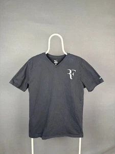Nike Mens T-Shirt Size L Black V-Neck Short Sleeve Pullover Comfort - Picture 1 of 6