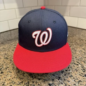 Washington Nationals 2019 MLB World Series New Era 59Fifty Cap Hat Size 7 Blue - Picture 1 of 9