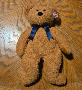 Ty Beanie Baby Bär - Fuzz - 1999 The Buddies Collection mit Etikett 14 Zoll - Bild 1 von 2